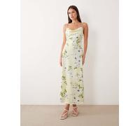 VILA Abito 'VIRavenna' giallo pastello / verde scuro / bianco Donna - Abbigliamento - Taglie comode - Abiti - Abiti camicia VILA 44