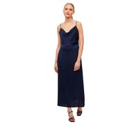 Vila Abito da donna VIRavenna maxi spalline lungo da sera schiena profonda Blu marine 46