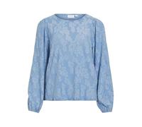 Vila Viadele O-Neck L/S Top/Pb, Blu Blissful, S Donna