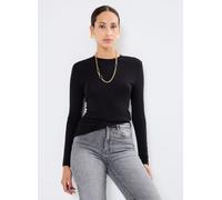 Vila - VIALEXIA O-NECK L/S TOP - NOOS Nero - Abbigliamento S Nero