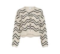 Vila Viautra L/S Short Knit Cardigan, Betulla, M Donna