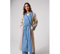 Vila - Vibera L/S Contrast Denim Trenchcoat Blu - Abbigliamento 42 Blu