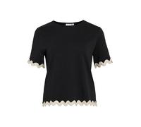 Vila Vicalisa O-Neck 2/4 Top, Nero, XS Donna