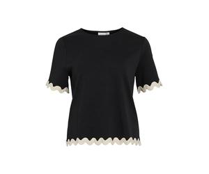 Vila Vicalisa O-Neck 2/4 Top, Nero, XS Donna
