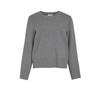 Vila Vicassie O-Neck L/S Knit Top-Noos Pullover, Melange Grigio Medio, XS Donna
