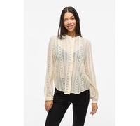 Vila - VICHIKKA LACE L/S SHIRT- NOOS Bianco - Abbigliamento S Bianco