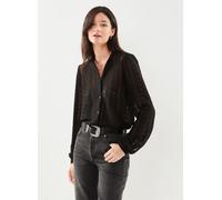 Vila - VICHIKKA LACE L/S SHIRT- NOOS Nero - Abbigliamento L Nero