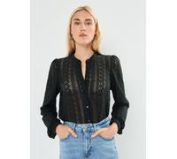 Vila - VICHIKKA LACE L/S SHIRT- NOOS Nero - Abbigliamento XL Nero