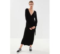 Vila - Vicomfy L/S Wrap Knit Dress/Su - Noos Nero - Abbigliamento S Nero