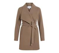 Vila Vicooley Collar Belt Coat - Noos, Falcon, 44