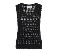 Vila Vidolise U-Neck S/L Knit Top, Nero, L