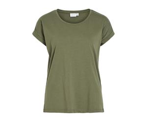 Vila Vidreamers New Pure T Shirt-Noos, Oliva impolverato, XS Donna