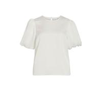 Vila Viellette 2/4 Satin Puff Top - Noos, Bianco, 48