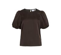 Vila Viellette 2/4 Satin Puff Top - Noos, Chicco di caffè, 42