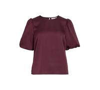 Vila Viellette 2/4 Satin Puff Top - Noos, Fig, 40