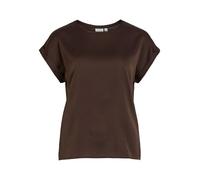 Vila Viellette S/S Satin Top - Noos, Chicco di caffè, 44