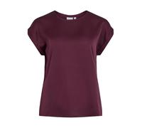 Vila Viellette S/S Satin Top - Noos, Fig, 48