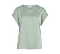 Vila Viellette S/S Satin Top-Noos, Verde Silt, 50 Donna