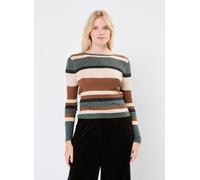 Vila - VIEMBER OPEN O-NECK L/S GLITTER KNIT TOP Marrone - Abbigliamento XS Marrone