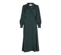 Vila Vienna Ravenna L/S Ankle Wrap Dress-Noos Vestito, Scarab, 48 Donna