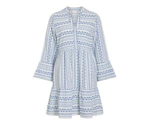 Vila Vietna - Abito con Scollo a V a 3/4, Blu Scintillante, 44
