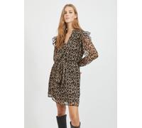 Vila - Vifalia L/S Short Dress Nero - Abbigliamento 34 Nero