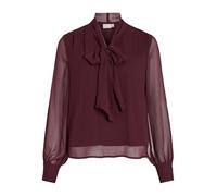 Vila Vifalia L/S Tie Neck Top/KA, Winetasting, 50