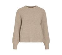 Vila Vikachel O-Neck L/S Knit Top/R, Natural Melange, S Donna