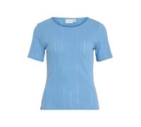 Vila Vikassie S/S Pointelle Top - Noos, Blu Blissful, L