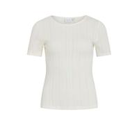 Vila Vikassie S/S Pointelle Top Noos da Donna, Bianco, M
