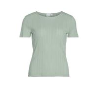 Vila Vikassie S/S Pointelle Top-Noos, Verde Silt, S Donna