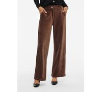 Vila - Vikita Rw Wide Corduroy Pants - Noos Marrone - Abbigliamento M Marrone