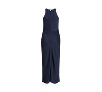 VILA VILA Satin Midi High Neck Slip Dress blu