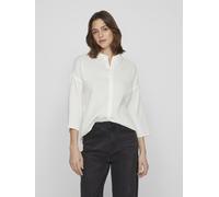 Vila - Vilania Button 3/4 Shirt - Noos Bianco - Abbigliamento 34 Bianco