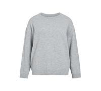 Vila Viliga L/S O-Neck Knit Top-Noos, Grigio Chiaro, S da Donna, Grigio Chiaro, S