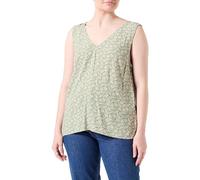 Vila Vilise S/L V-Neck Top/R, Olio Verde/AOP: nua, 40 Donna