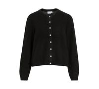Vila Vilory O-Neck L/S Knit Cardigan Noos, Nero, S Donna