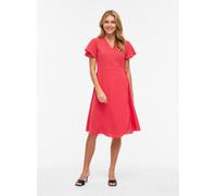 Vila - Vilovie S/S Wrap Midi Dress - Noos Rosa - Abbigliamento 34 Rosa