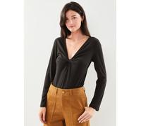 Vila - Vilullu V-Neck L/S Knot Top - Noos Nero - Abbigliamento S Nero