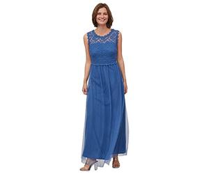 Vila Vilynnea Maxi Dress-Noos Vestito, Blu Piuma/Dettaglio: Elastico, 46 Donna