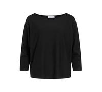 Vila Vimalu Boatneck 3/4 Sleeve Knit Top-Noos Maniche, Nero, S Donna