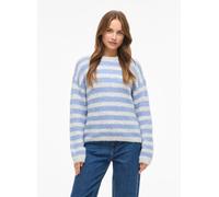 Vila - VIMARLEY L/S STRIPED KNIT PULLOVER Grigio - Abbigliamento M Grigio