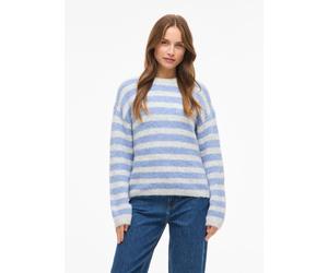 Vila - VIMARLEY L/S STRIPED KNIT PULLOVER Grigio - Abbigliamento M Grigio
