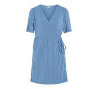 Vila Vinayeli S/S Short Wrap Dress-Noos, Blu Blissful, XL Donna