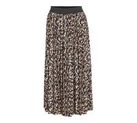 Vila Vinitban Print Skirt - Noos Gonna Plissettata, Black/AOP: Hazel, L Donna