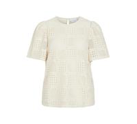 Vila Vinovira O-Neck S/S Top, Betulla, L Donna