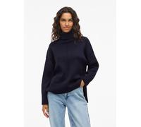 Vila - VIOSTRIA ROLLNECK L/S KNIT TOP-NOOS Blu - Abbigliamento M Blu