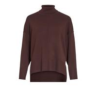 Vila Viostria Rollneck L/S Knit Top-Noos Pullover, Chicco di caffè, L Donna