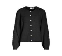 Vila Vipaza O-Neck L/S Knit Jacket, Nero, S Donna