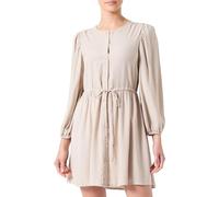 Vila Vipricil O-Neck 7/8 Dress-Noos Vestito, Grigio Piuma, 44 Donna